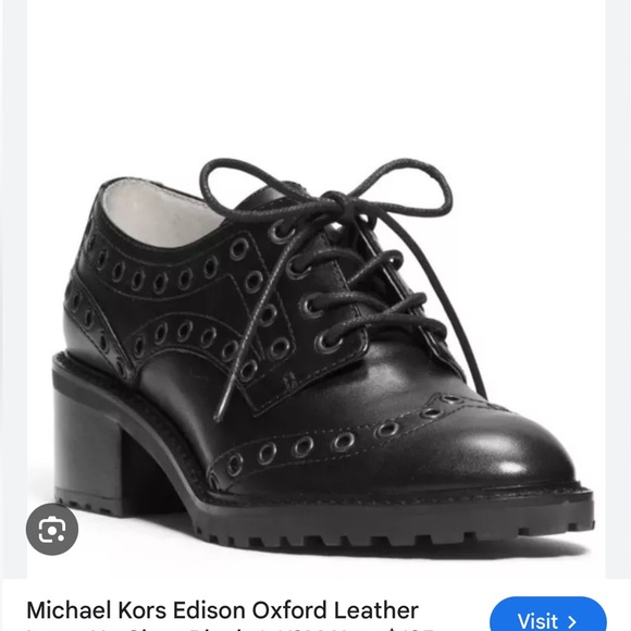 Michael Kors Edison Oxford heels Sz 8 - Picture 1 of 3